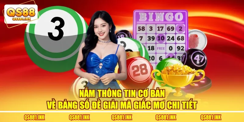 Nắm thông tin cơ bản về bảng số đề giải mã giấc mơ chi tiết